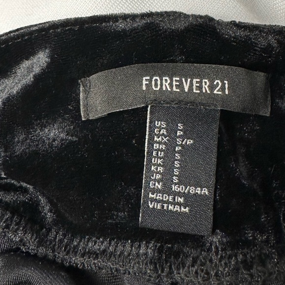 Forever 21 Crushed Velvet Black Mini Dress - Picture 6 of 6